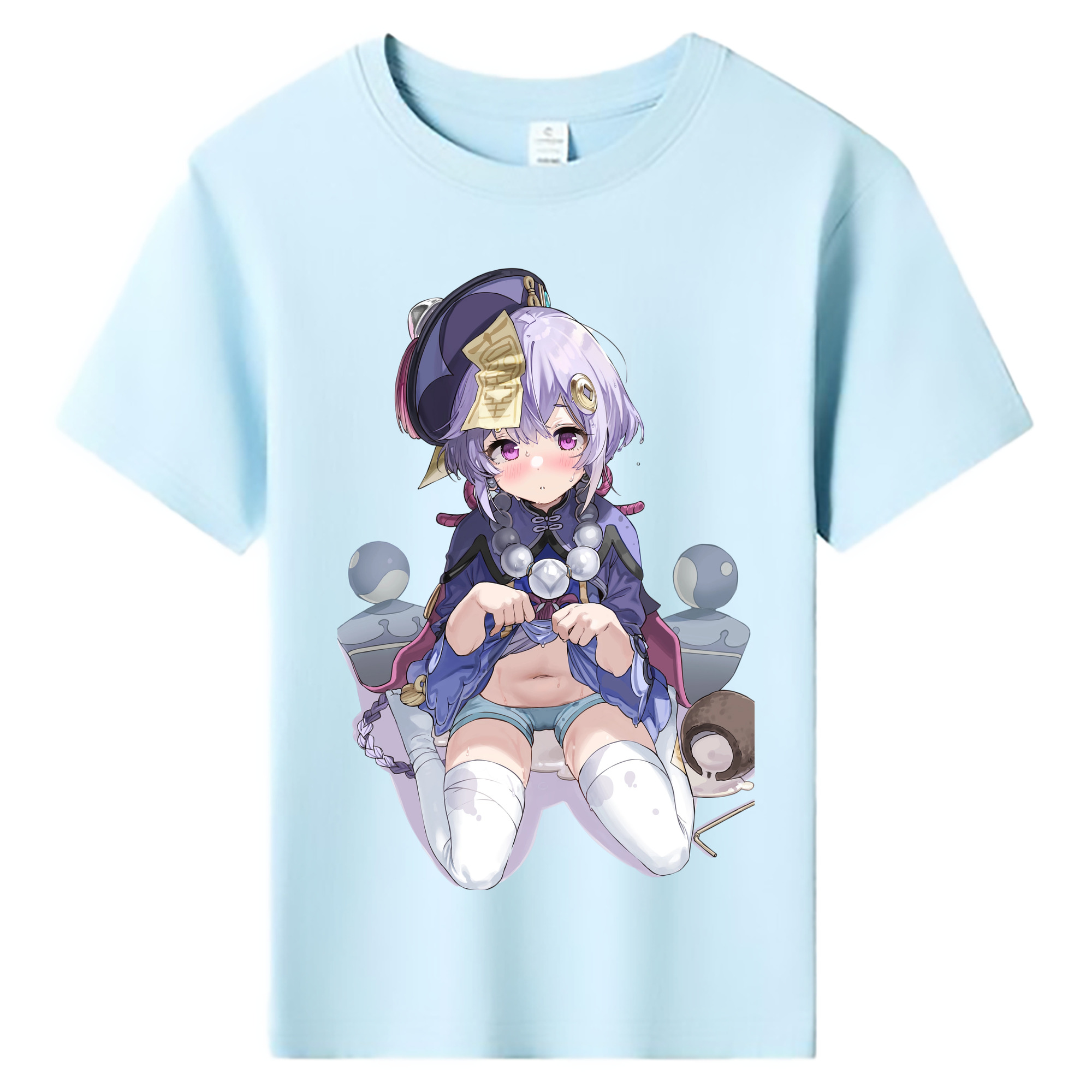 げんし神 七七 なな  genshin Nana 綿100％キッズTシャツ（フロントプリント）